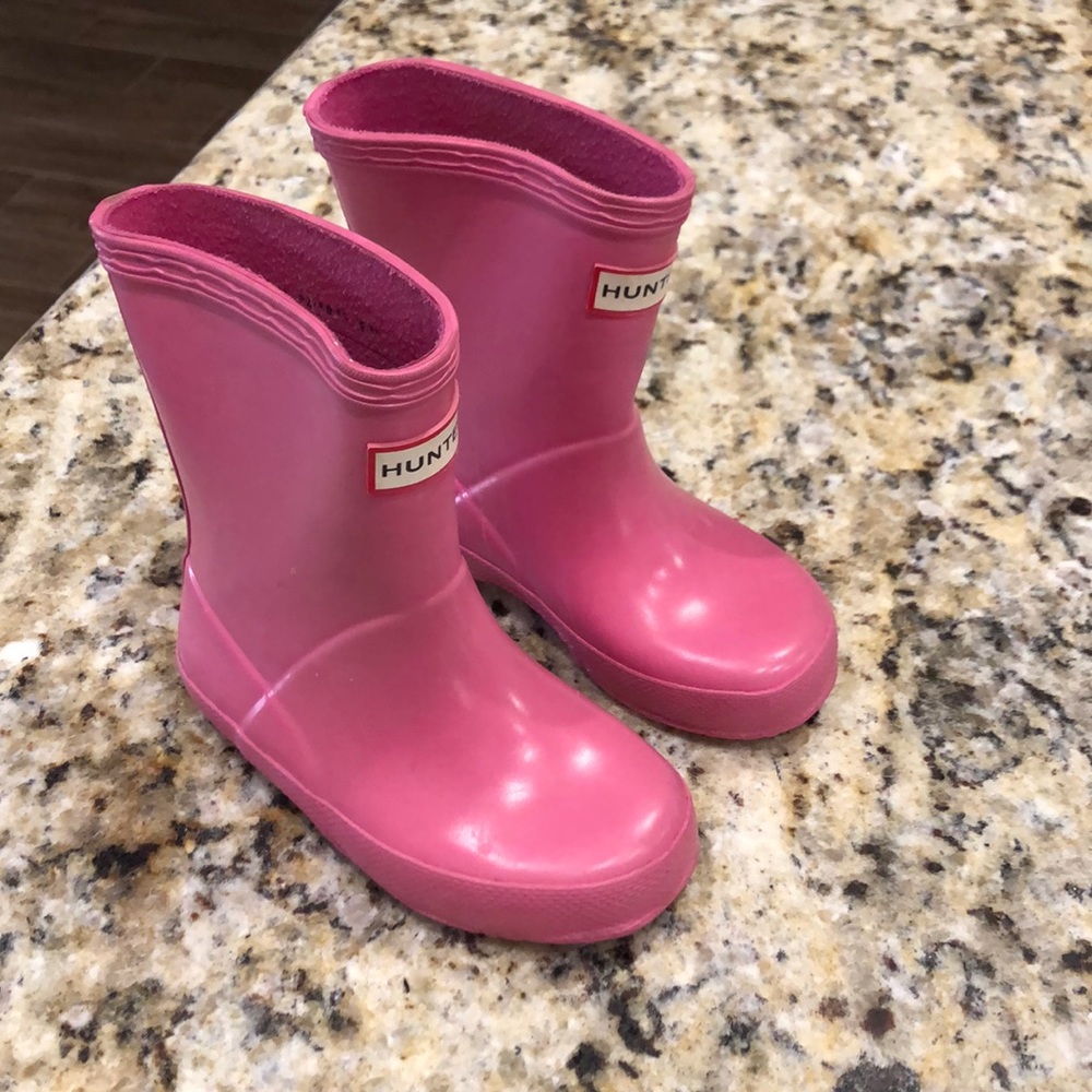 Pink Hunter Boots - Size 6